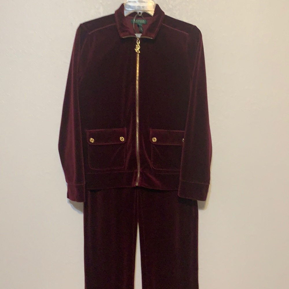 Ralph Lauren Women’s velour sweat suit